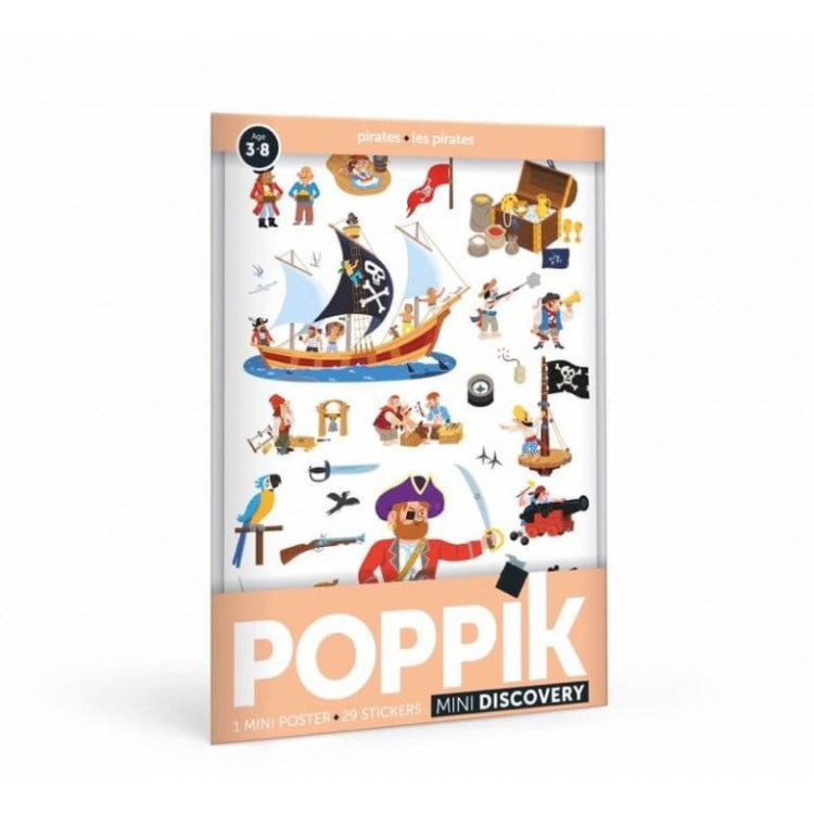 Mini poster 29 stickers - Les Pirates