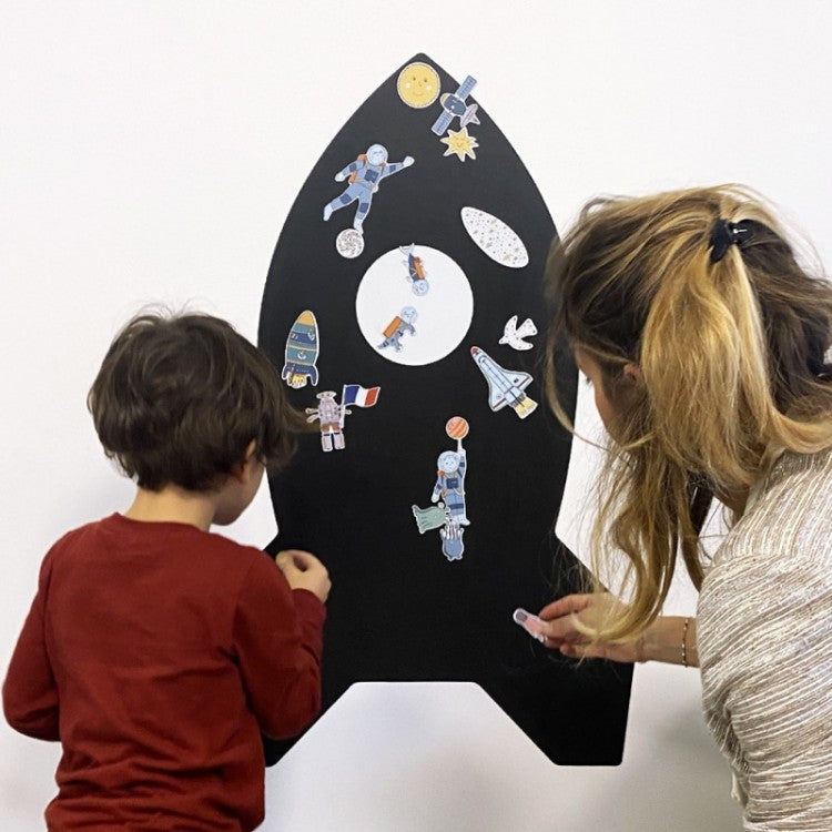 Tableau magnétique Fusée