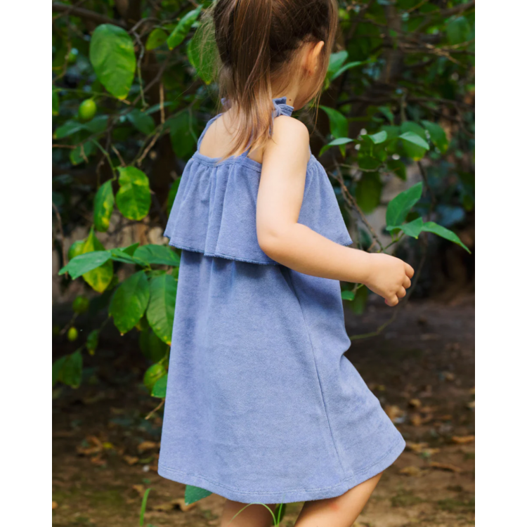 Robe d'été en éponge à bretelles