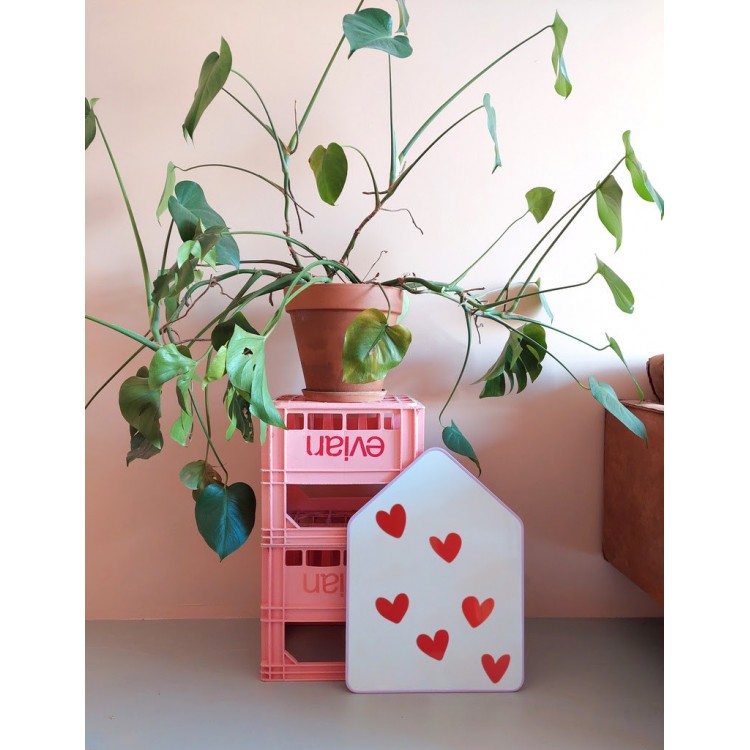 Magnets "Post-it" - Notes aimantées en forme de cœurs