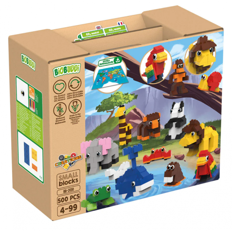 Jeu de briques en bioplastique - L'aventure animale