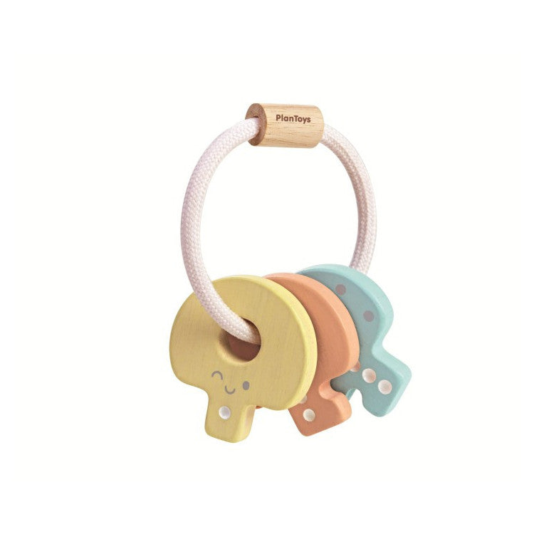 Hochet clés - pastel