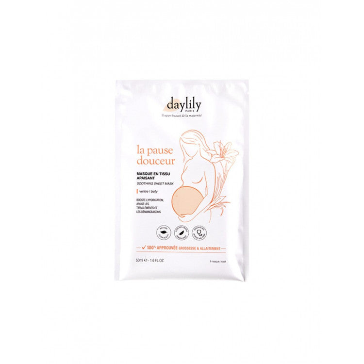 La pause douceur Daylily - Masque en tissu apaisant pour le ventre