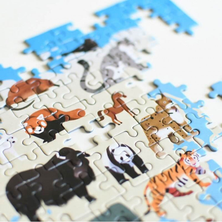 Puzzle éducatif 500 pièces - Animaux du monde