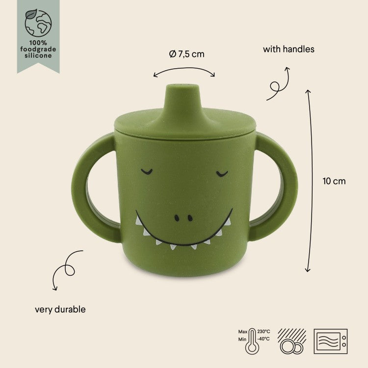 Tasse Gobelet d'apprentissage en silicone - Dino
