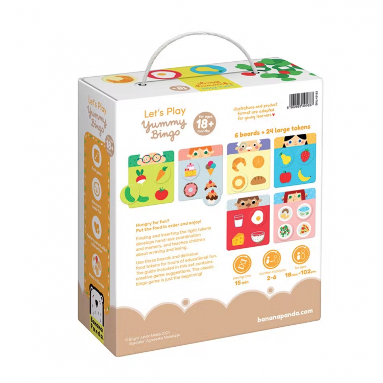 Jeu de loto "Le bingo des aliments"