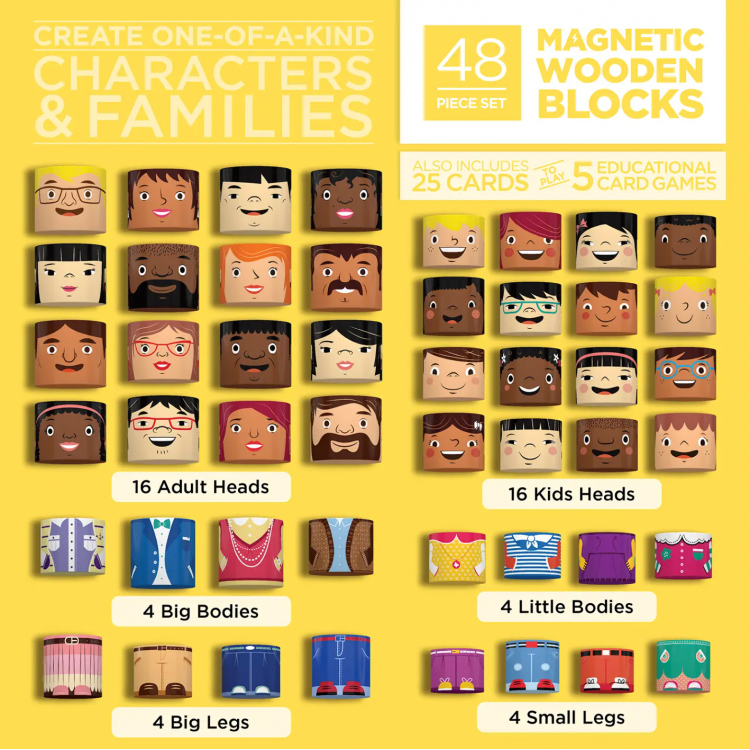 My Family Builders - jeu magnétique 48 pièces