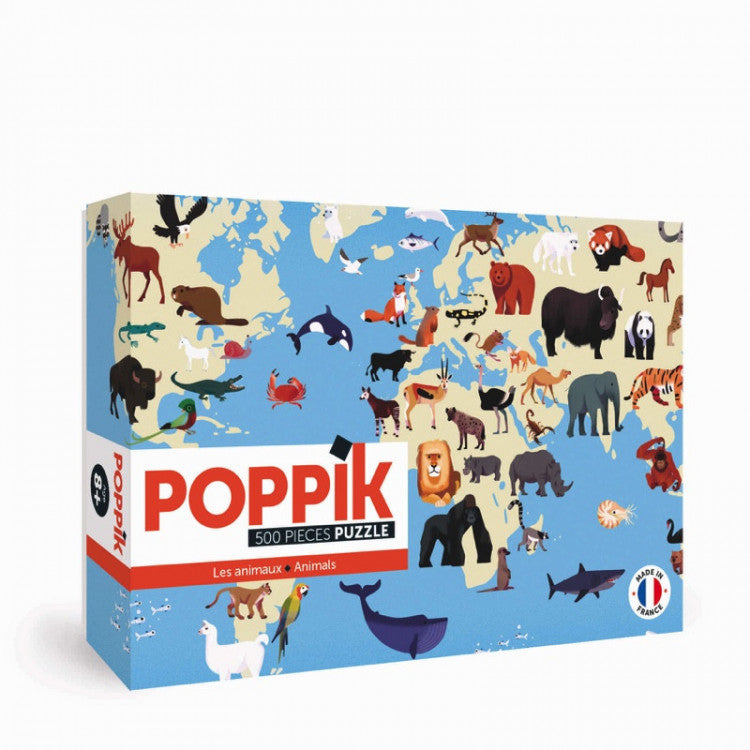 Puzzle éducatif 500 pièces - Animaux du monde