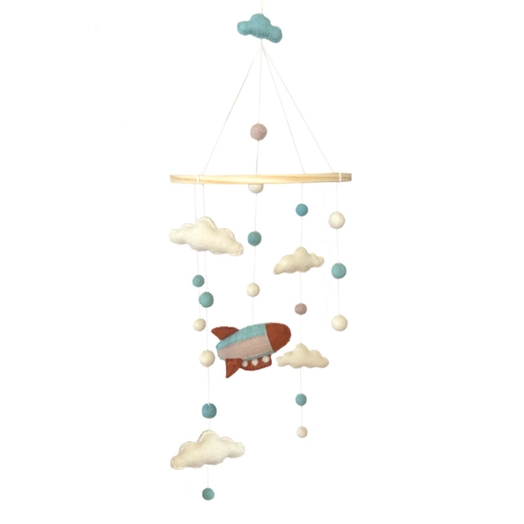 Mobile figurines en feutrine - Zeppelin