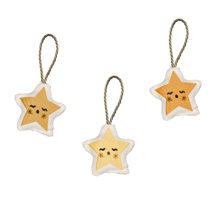 3 sujets de Noël en tissu à suspendre