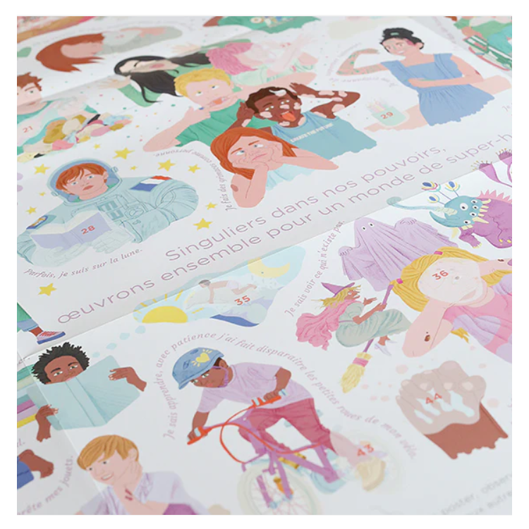 Les Super-pouvoirs - Poster XXL et stickers