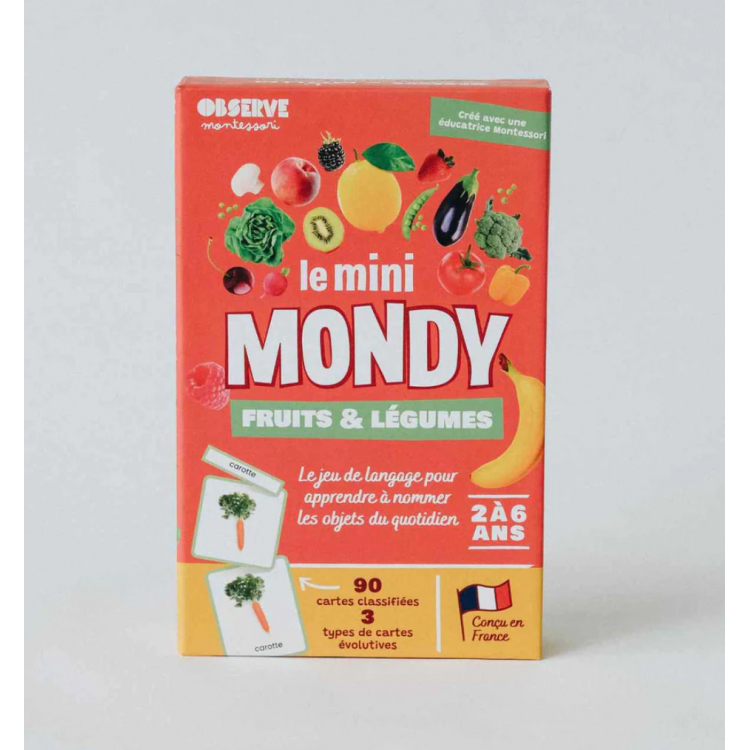 Le Mini-Mondy Fruits & Légumes - Cartes Montessori