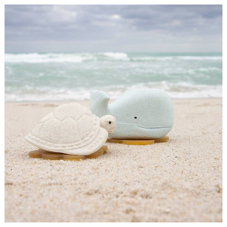 Duo jouets de bain baleine et tortue