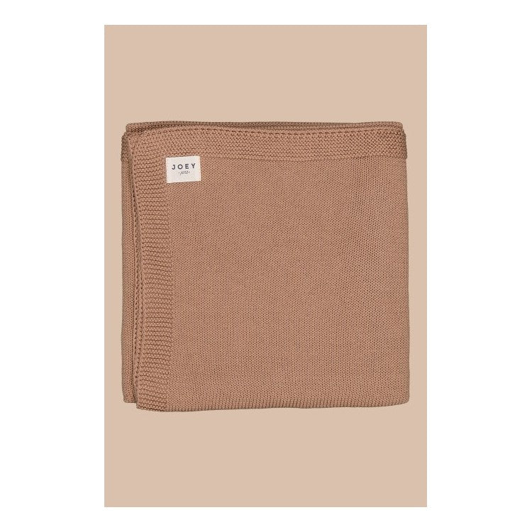 Couverture en maille coton et laine