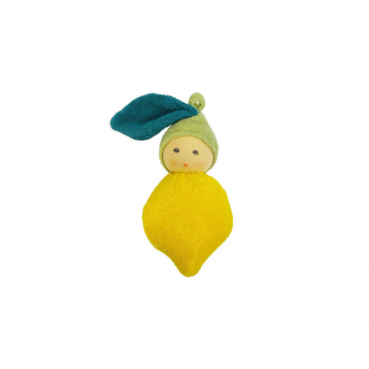 Hochet éponge bio - Citron