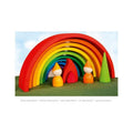 Jeu de construction arc-en-ciel en bois 11 pièces