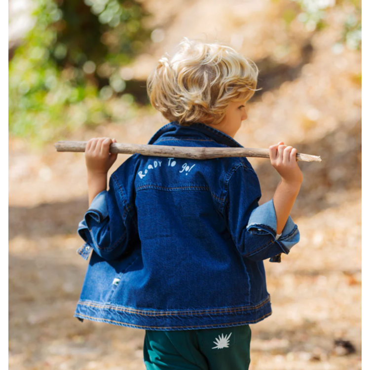 Veste en denim brut