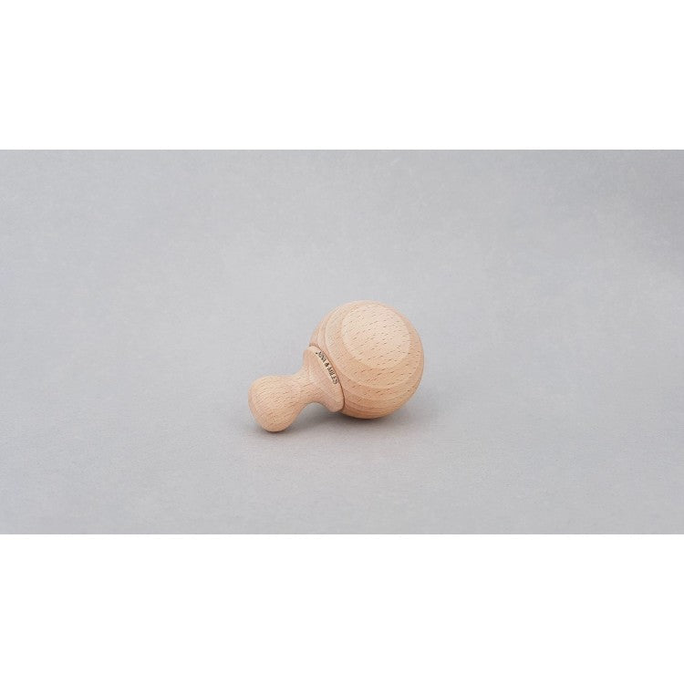 Mini-maracas pour bébé en bois brut
