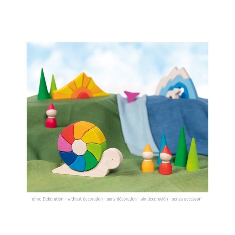 Puzzle et jeu de construction escargot