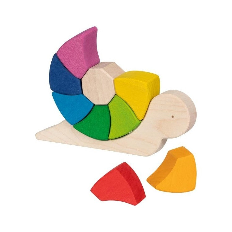 Puzzle et jeu de construction escargot