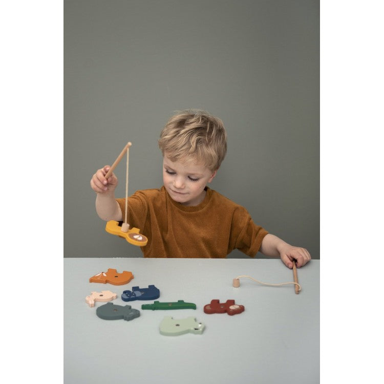 Jeu de pêche à la ligne en bois