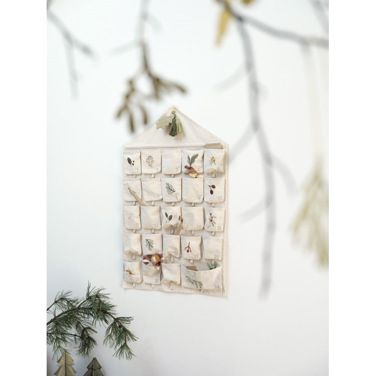 Calendrier de l'Avent réutilisable - Décor gui