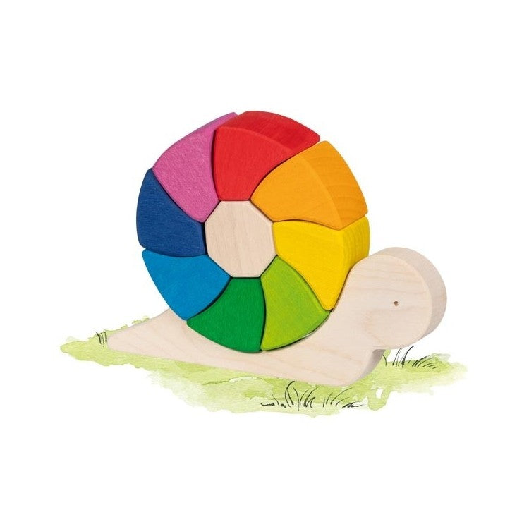 Puzzle et jeu de construction escargot