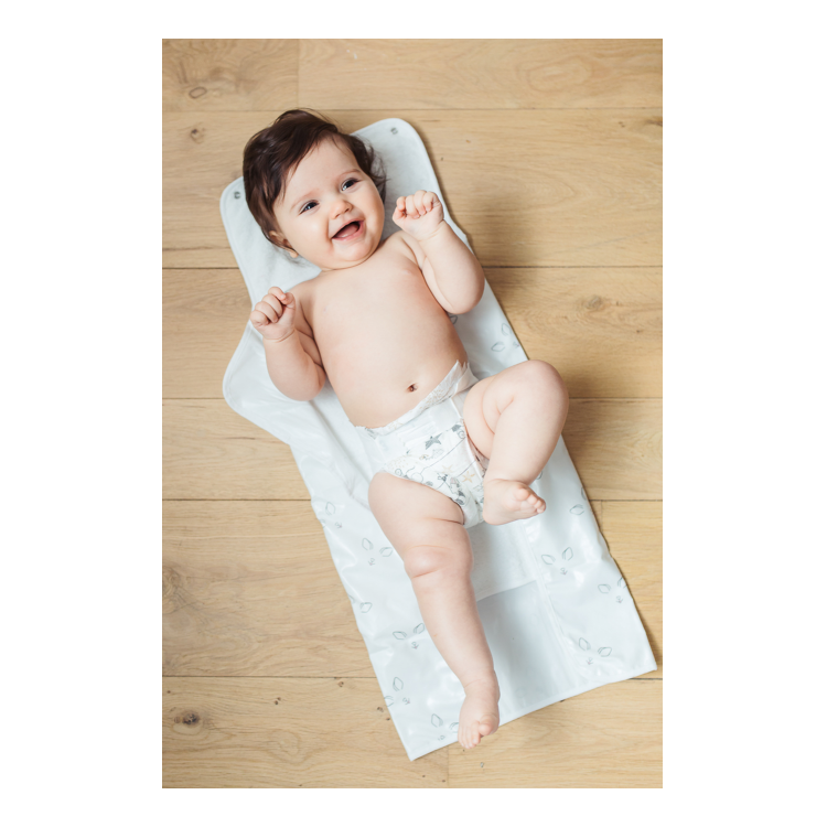 Matelas à langer nomade coton bio enduit
