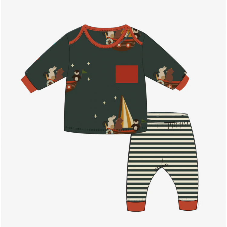 Ensemble bébé 2 pièces "Stormy seas"