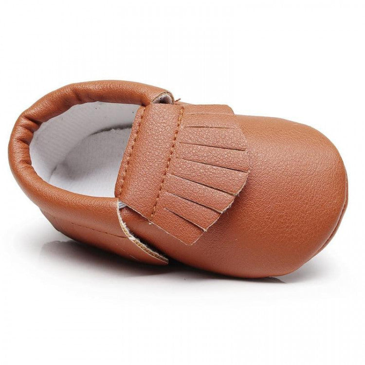 Chaussons mocassins bébé à franges