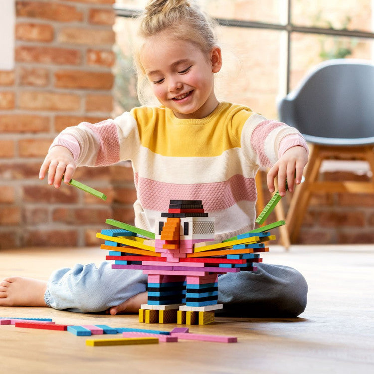 Jeu de construction-Fun box-200 briques