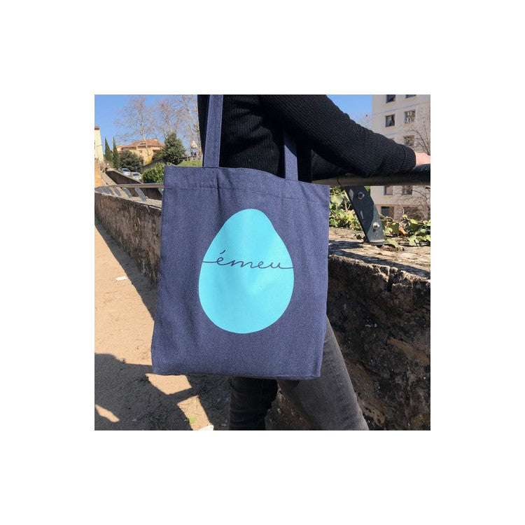 Le tote bag Émeu en toile recyclée
