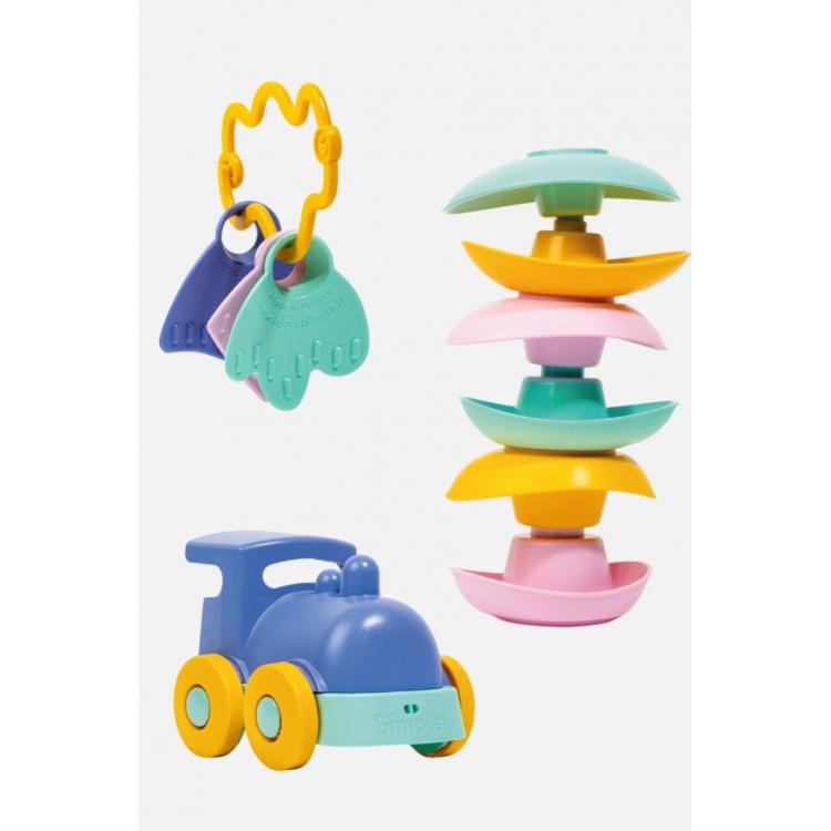 Coffret cadeau de 3 jouets d'éveil
