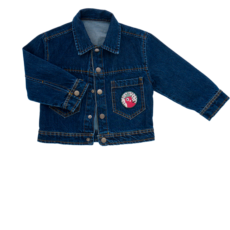 Veste en denim brut
