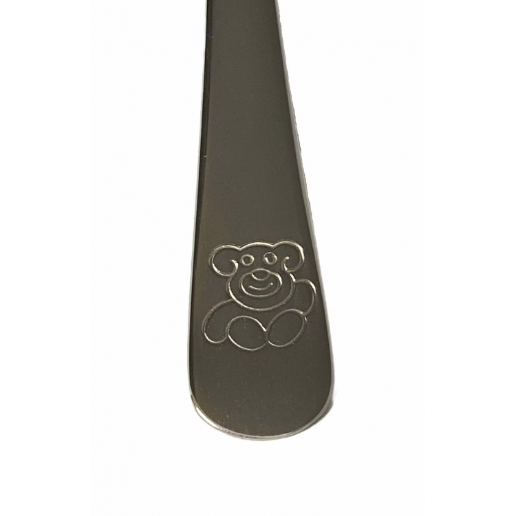 Set de 4 couverts pour enfant en inox - Motif Ourson