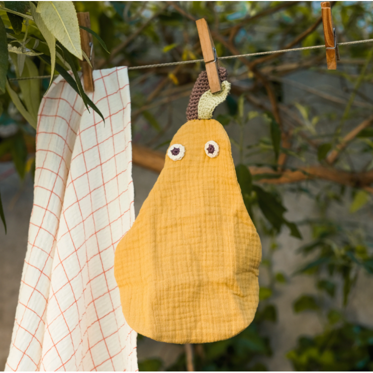Doudou-lange "Lovie" - Poire