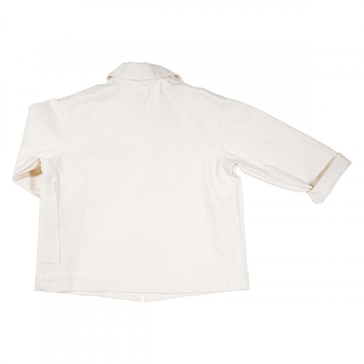 Veste en denim épais écru GOTS
