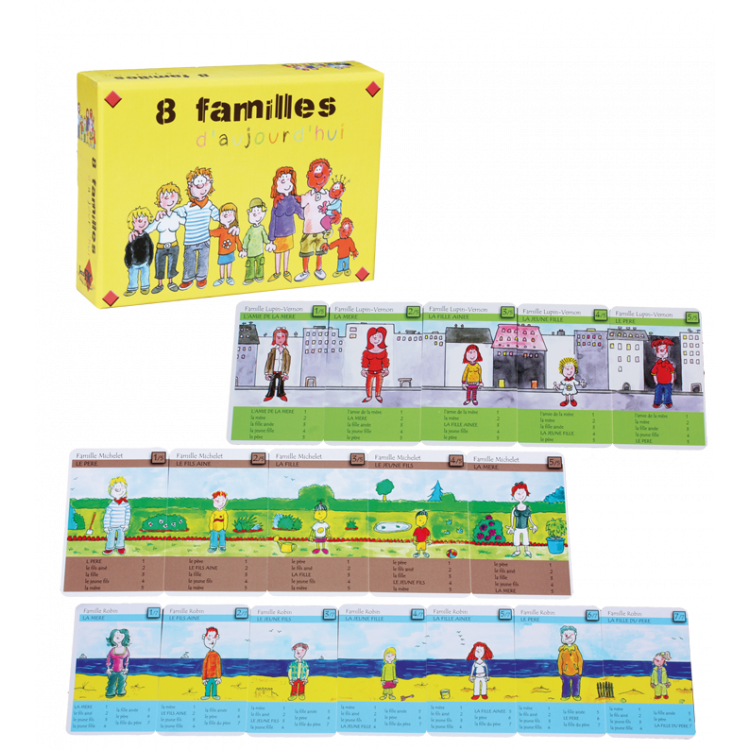 Le jeu des 8 familles d'aujourd'hui