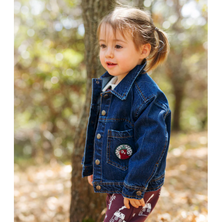 Veste en denim brut