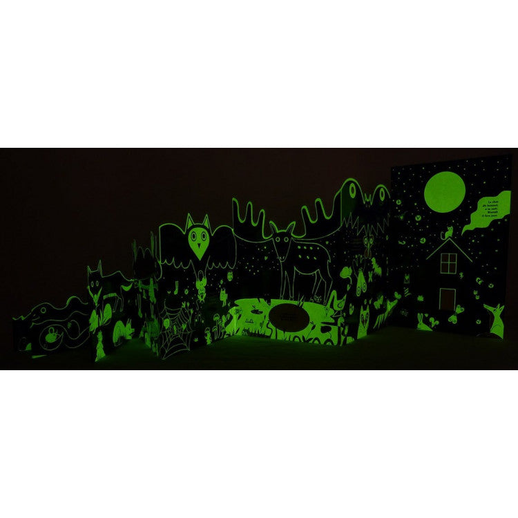 La Nuit, livre frise phosphorescent - Hector Dexet