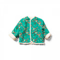 Veste réversible fourrée sherpa "Forêt"