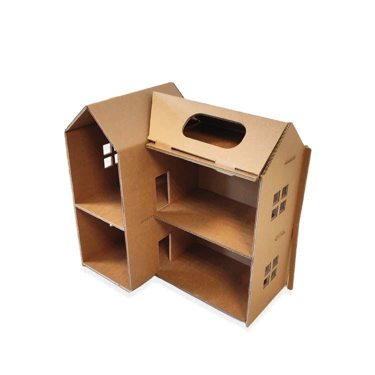 Maison de poupée durable en carton