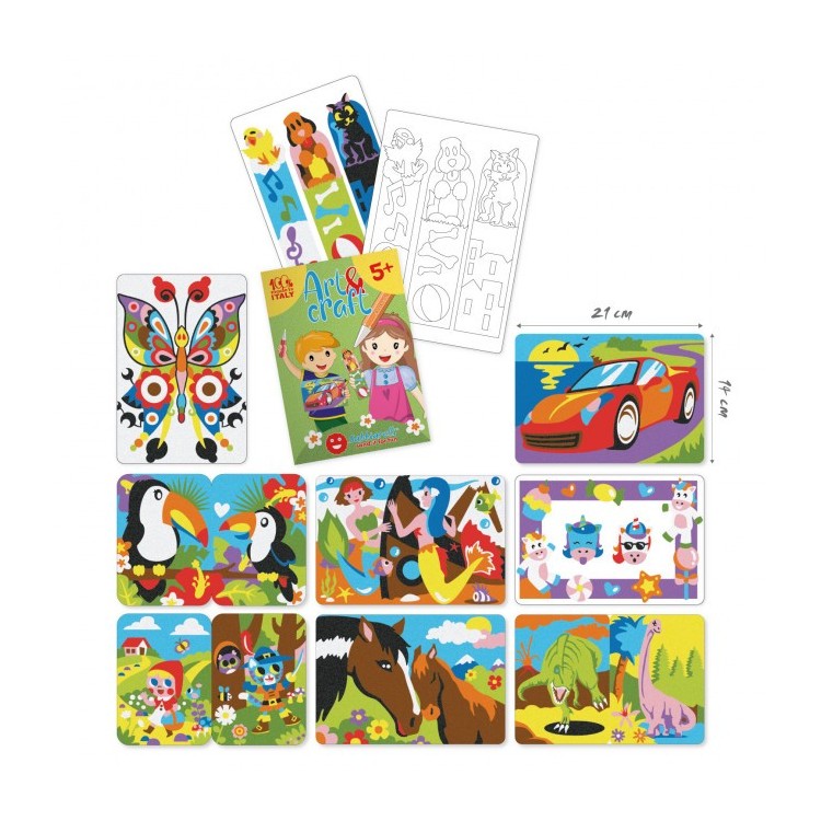 Maxi Kit sable coloré scintillant - Art & craft
