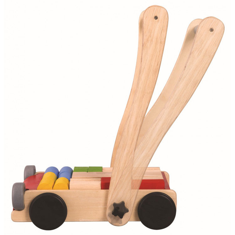 Chariot de marche et jeu de construction