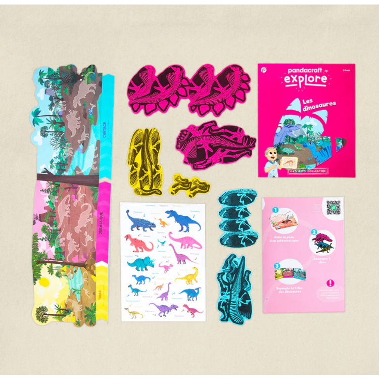 Kit Les Dinosaures - Fabrique tes dinosaures et ta frise historique