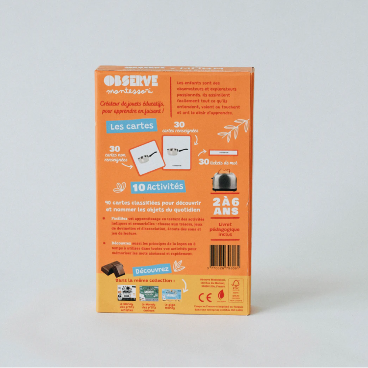 Le Mini-Mondy Cuisine - Cartes de nomenclature Montessori