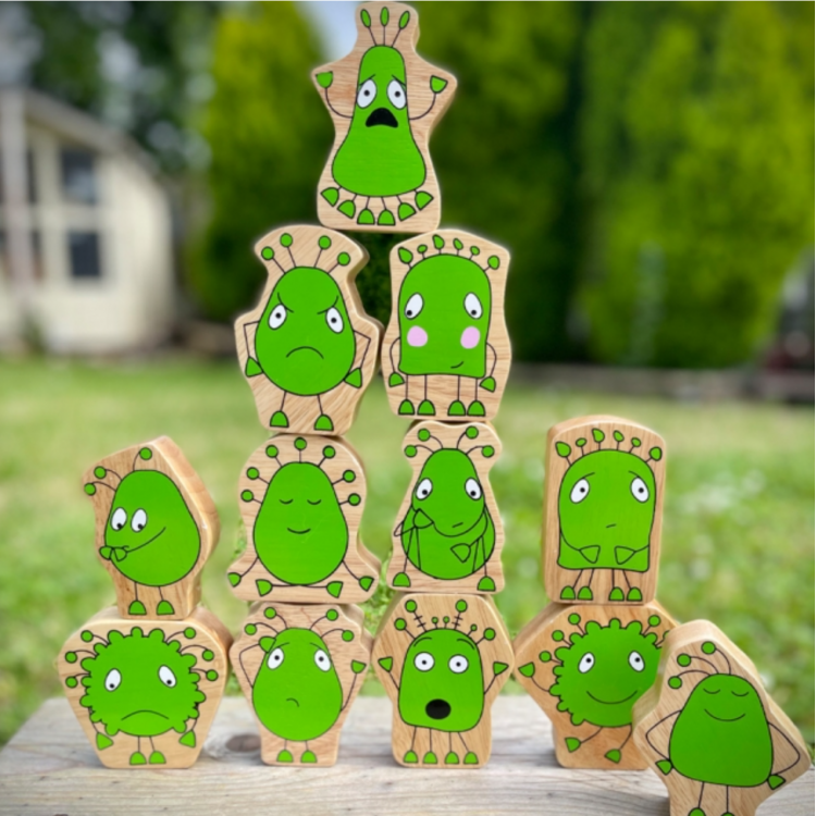 Jeu en bois - Compagnons de mes émotions
