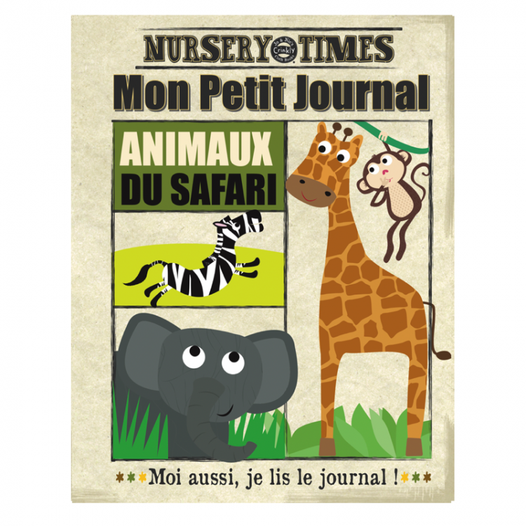 Mon petit journal en tissu - Le safari