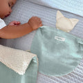 Doudou plat chat en coton bio