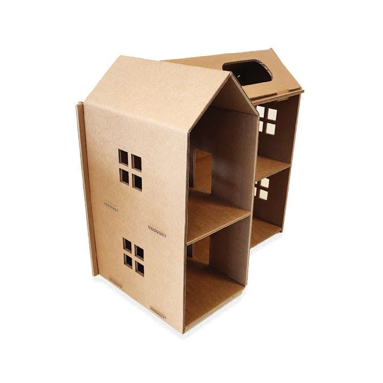 Maison de poupée durable en carton